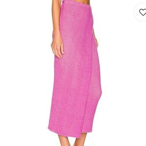 Free People Borderline Midi Wrap Skirt